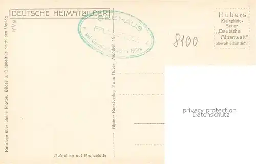 AK / Ansichtskarte Garmisch Partenkirchen Pflegersee Seehaus Wettersteinwand Dreitorspitze Garmisch Partenkirchen