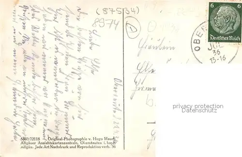 AK / Ansichtskarte Steibis Hochgrad Sellekopf  Steibis