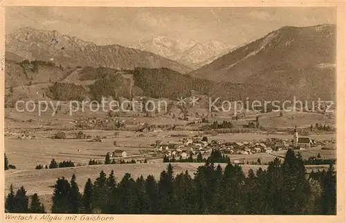 AK / Ansichtskarte Wertach Gaishorn Panorama Wertach