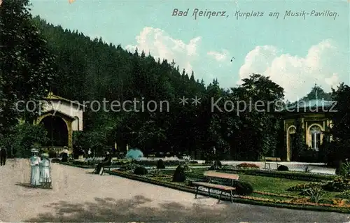 AK / Ansichtskarte Bad Reinerz Kurplatz Musikpavillon Bad Reinerz