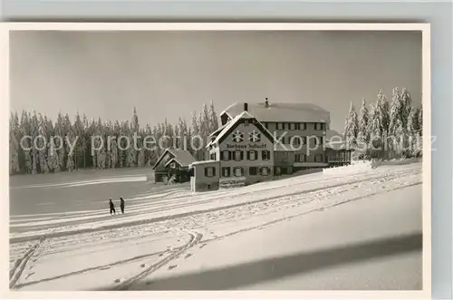 AK / Ansichtskarte Oppenau Hoehenhotel Zuflucht Winter Oppenau