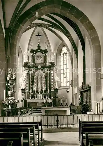 AK / Ansichtskarte Oberursel_Taunus Pfarrkirche Sankt Ursula Chor Oberursel Taunus