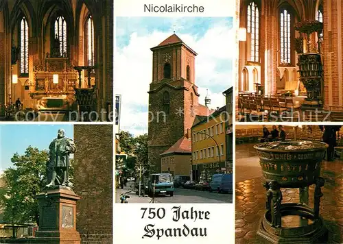AK / Ansichtskarte Spandau Nicolaikirche Denkmal Stadtansichten Spandau