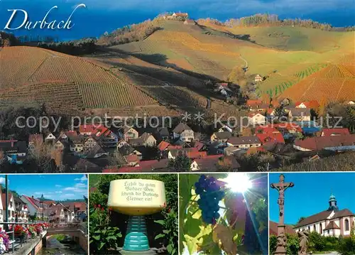 AK / Ansichtskarte Durbach Panorama Kanal Kirche Durbach