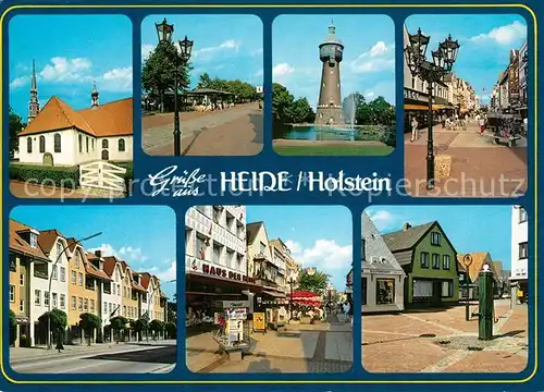 AK / Ansichtskarte Heide_Holstein Teilansichten Leuchtturm Heide_Holstein