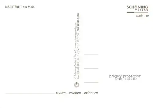 AK / Ansichtskarte Marktbreit Mainpartie Marktplatz Schloss Marktbreit