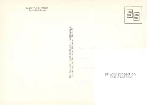 AK / Ansichtskarte Marktbreit Patrizierhaeuser Marktbreit