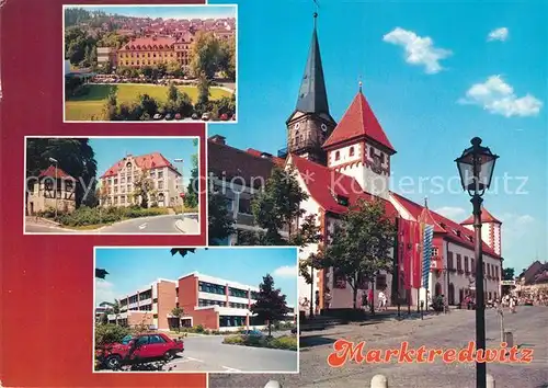 AK / Ansichtskarte Marktredwitz Schloss Strasse Kirche Marktredwitz