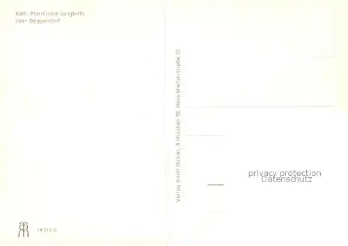 AK / Ansichtskarte Langfurth_Schoefweg Katholische Pfarrkirche Langfurth Schoefweg