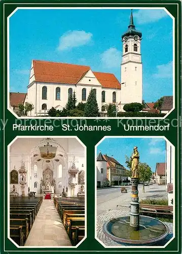 AK / Ansichtskarte Ummendorf_Biberach Pfarrkirche Sankt Johannes Ummendorf Biberach