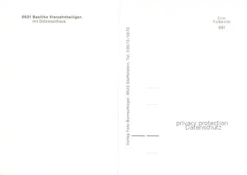 AK / Ansichtskarte Vierzehnheiligen Basilika Dioezesanhaus Vierzehnheiligen