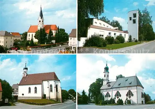 AK / Ansichtskarte Bobingen Stadtpfarrkirche Sankt Felizitas Dreifaltigkeitskriche Sankt Wendelin Bobingen
