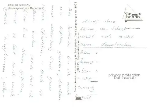 AK / Ansichtskarte Birnau Basilika  Birnau