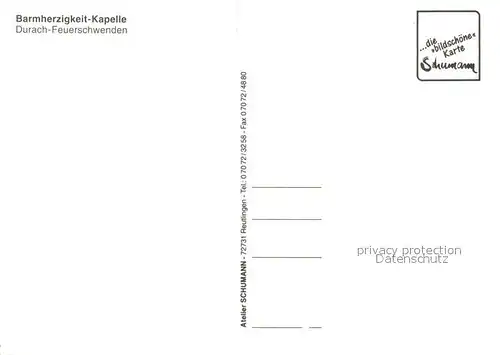 AK / Ansichtskarte Feuerschwenden_Allgaeu Barmherzigkeit Kapelle Feuerschwenden Allgaeu