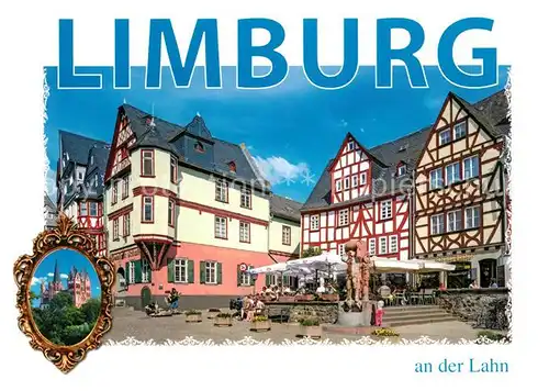 AK / Ansichtskarte Limburg_Lahn Marktplatz Schloss Fachwerkhaeuser Limburg_Lahn