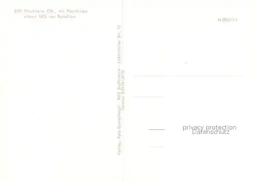 AK / Ansichtskarte Kleukheim Pfarrkirche Stadtansicht Kleukheim