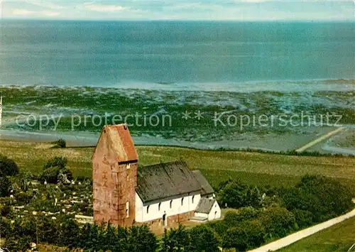 AK / Ansichtskarte Keitum_Sylt Fliegeraufnahme Kirche Keitum Sylt