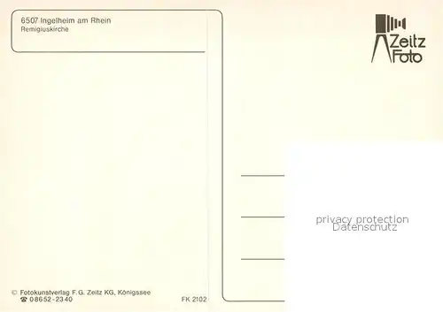 AK / Ansichtskarte Ingelheim_Rhein Remigiuskirche Ingelheim Rhein