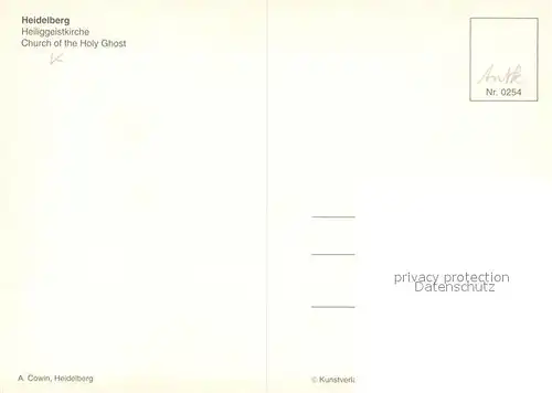 AK / Ansichtskarte Heidelberg_Neckar Heiliggeistkirche Heidelberg Neckar