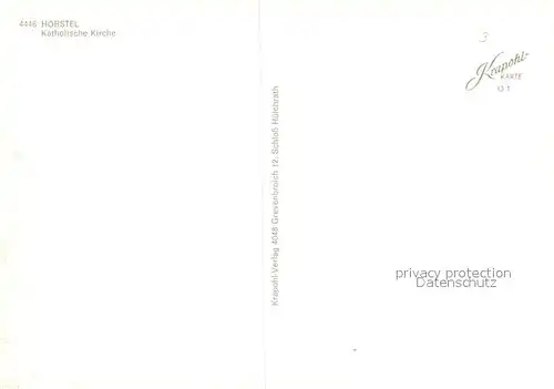 AK / Ansichtskarte Hoerstel Katholische Kirche Hoerstel