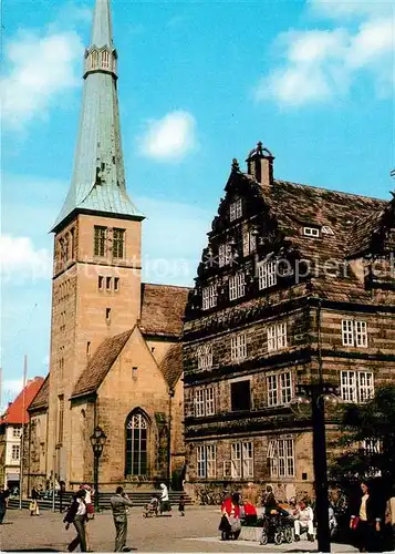 AK / Ansichtskarte Hameln_Weser Hochzeitshaus Kirche Hameln Weser