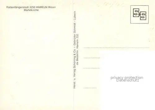AK / Ansichtskarte Hameln_Weser Marktkirche Hameln Weser