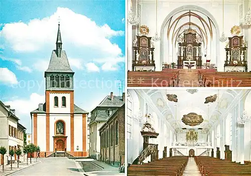 AK / Ansichtskarte Hadamar_Westerwald Katholische Pfarrkirche Sankt Nepomuk Hadamar_Westerwald