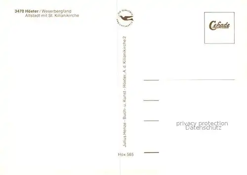 AK / Ansichtskarte Hoexter_Weser Sankt Kilianikirche Hoexter Weser