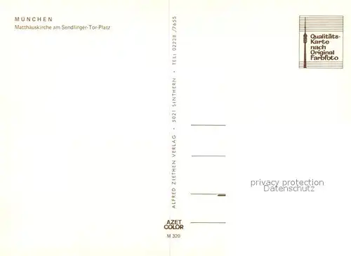 AK / Ansichtskarte Muenchen Matthaeus Kirche Sendlinger Tor Platz Muenchen