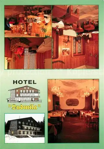 AK / Ansichtskarte Harrachov_Harrachsdorf Hotel Ludmila Restaurant Harrachov Harrachsdorf