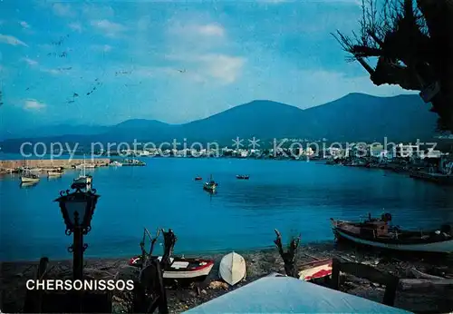 AK / Ansichtskarte Chersonissos Panorama am Hafen Chersonissos