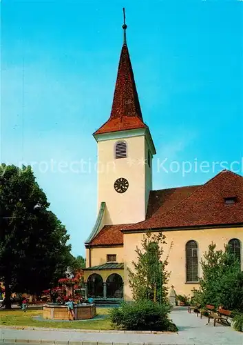 AK / Ansichtskarte Bad_Krozingen Kirche St Alban Brunnen Bad_Krozingen