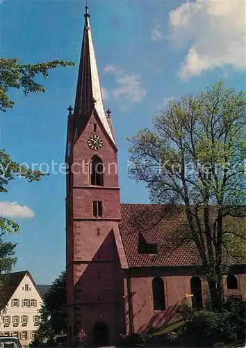 AK / Ansichtskarte Baiersbronn_Schwarzwald Evangelische Marienkirche Baiersbronn Schwarzwald