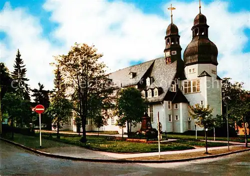 AK / Ansichtskarte Clausthal Zellerfeld Marktkirche zum Heiligen Geist Groesste Holzkirche Clausthal Zellerfeld