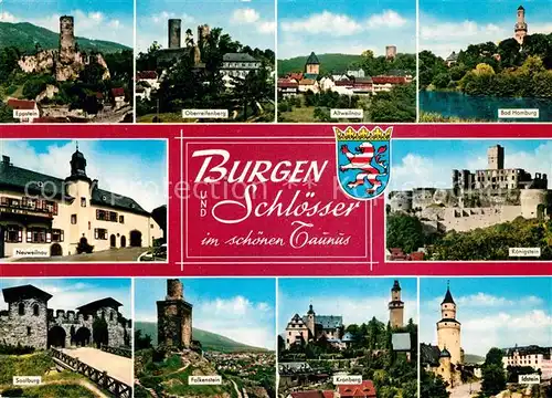 AK / Ansichtskarte Bad_Homburg Burgen und Schloesser im Taunus Bad_Homburg