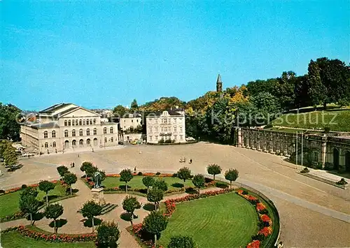 AK / Ansichtskarte Coburg Arkaden mit Veste Coburg Coburg