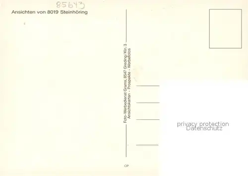 AK / Ansichtskarte Steinhoering Hauptstrasse Kirche Uferpartie am See Landschaftspanorama Steinhoering