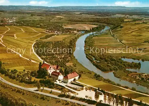 AK / Ansichtskarte Vogelsburg_Volkach Fliegeraufnahme Vogelsburg Volkach