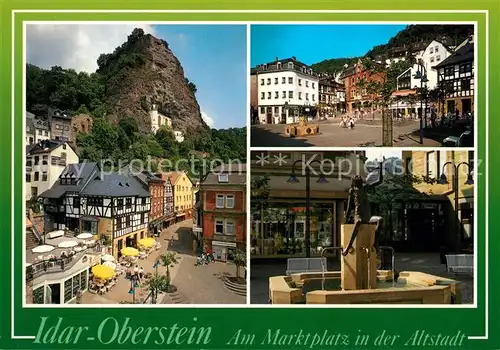 AK / Ansichtskarte Idar Oberstein Marktplatz Brunnen Idar Oberstein