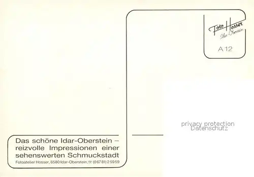 AK / Ansichtskarte Idar Oberstein Marktplatz Brunnen Idar Oberstein