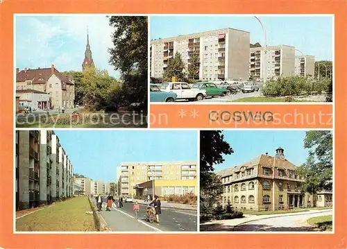 AK / Ansichtskarte Coswig_Sachsen Friedrich Engels Platz Strasse der Befreiung  Coswig Sachsen