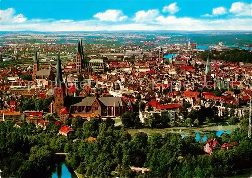 AK / Ansichtskarte Luebeck Fliegeraufnahme Luebeck