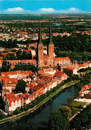 AK / Ansichtskarte Luebeck Dom Fliegeraufnahme Luebeck