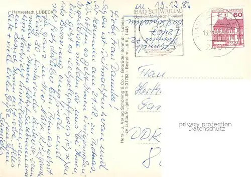 AK / Ansichtskarte Luebeck Dom Fliegeraufnahme Luebeck