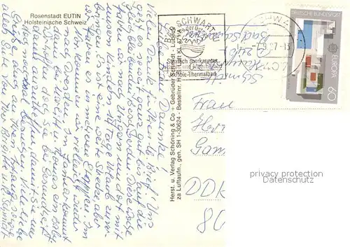 AK / Ansichtskarte Eutin Fliegeraufnahme Eutin