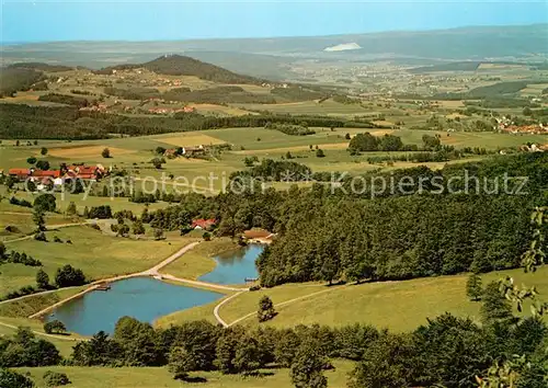 AK / Ansichtskarte Rhoen_Region Blick von Wasserkuppe Eube Guckaisee Poppenhausen Ebersburg Rhoen Region