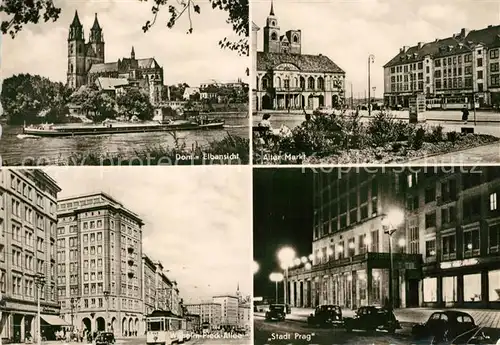 AK / Ansichtskarte Magdeburg Dom Alter Markt Stadt Prag Wilhelm Pieck Allee Magdeburg