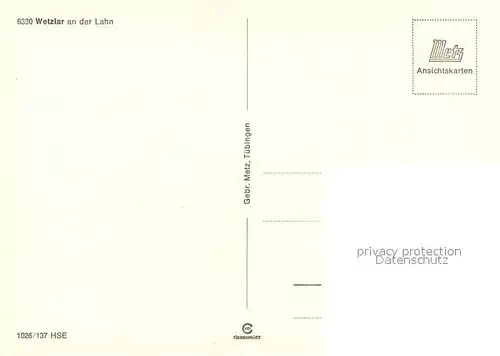 AK / Ansichtskarte Wetzlar Dom Heidentor Marktplatz Fachwerkhaeuser Wetzlar