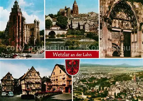 AK / Ansichtskarte Wetzlar Kirche Schloss Fachwerkhaeuser Panorama Wetzlar