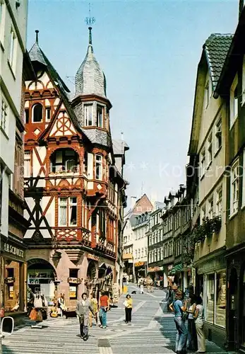 AK / Ansichtskarte Marburg_Lahn Wettergasse Marburg_Lahn